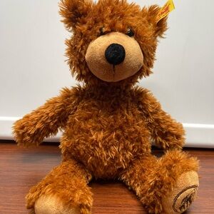 Steiff Charly Brown Teddy Bear Plush Stuffed Animal Toy 11.5 Inch No Hang Tag